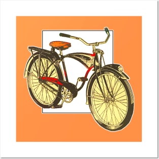 40's old bicycle Posters and Art